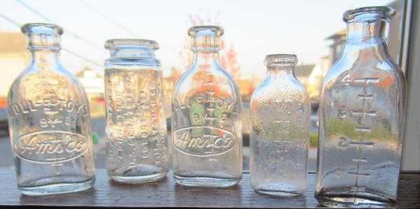 Lot of Doll's Bottles