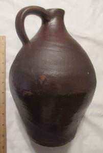 Albany Slip Glaze Jug, Half Gallon