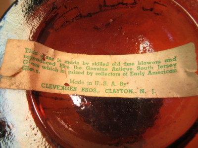 Label On Base Of Calabash Flask