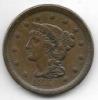 1854 Braided Hair Large Cent