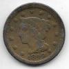 1849 Braided Hair Large Cent