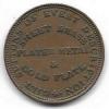 1837 Scovill Hard Times Token Reverse