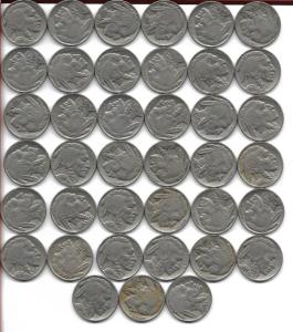 1936 Buffalo Nickels