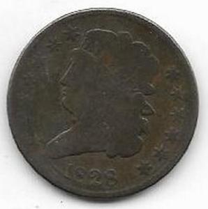 1828 Turban Head Half Cent