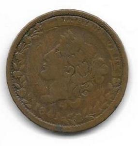 1841 Bentonian Currency Mint Drop Hard Times Token 