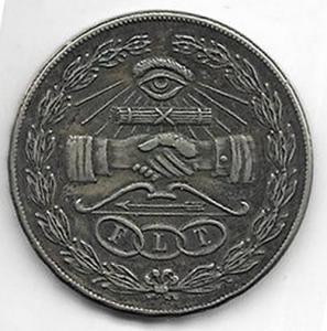 1907 Odd Fellow Lodge 23, Bellows Falls Token