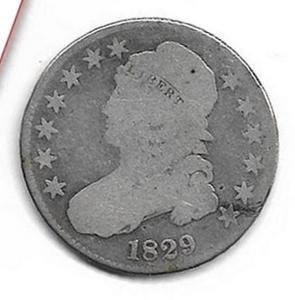 1829 Capped Bust Half Dollar