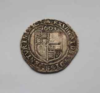 1603 James Silver Sixpence