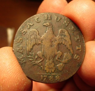 1788 Massachussets Cent Reverse