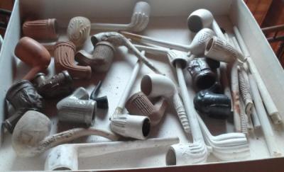 Clay Pipes, Bowls & Stems