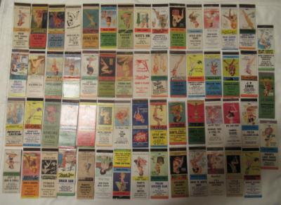 Risque Matchbook Covers