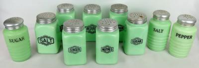 Jadeite Salt Shakers