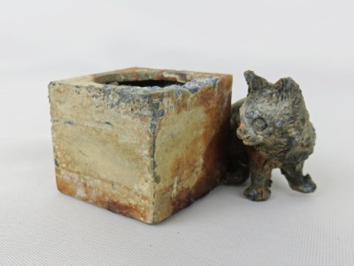 Die Cast or Pot Metal, Cat Candle Holder