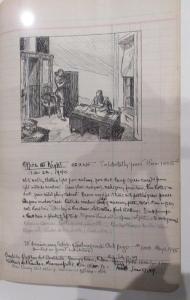 Sketch for Office At Night Artist's Ledger - Book II, 1907-62