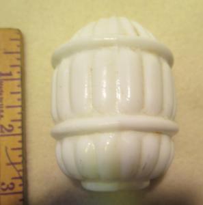 Milk glass Bird Cage Waterer, Ground Opening