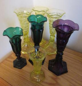 Pressed Glass Vases