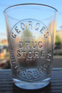 George's Drug Store, Philipsburg, PA Dose Glass