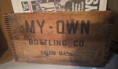 My Own Bottling Co., Salem , Mass. Shipping Crate