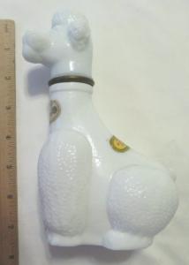 Milk Glass Poodle