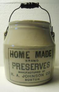 Home Made Brand Preserves, Manufactured By H. A, Johnson, Boston