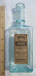 Miner's Orange Extract, the Toiletine Co., Greenfield, Mass.