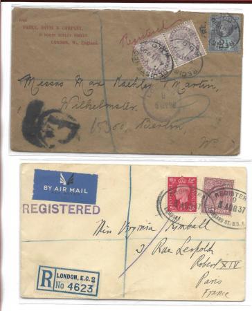 England, Registered Mail