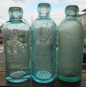 McFadden Bottler So. Bethlehem, Willibald Kuebler Bottler Easton, Chas. L. Goundie Allentown PA 