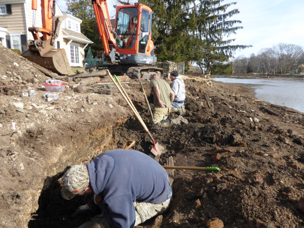 Digging Along The Bank