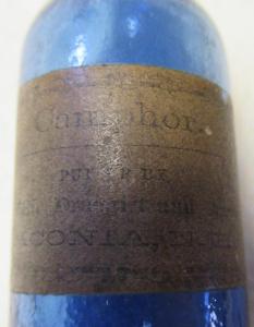 Camphor JE Odlin Druggist Laconia NH 5 7/8 Inch SB