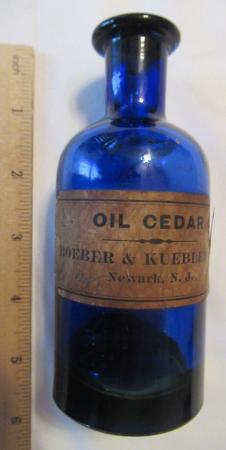 Oil of Cedar, Roerer & Kuebler Co., Newark, NJ, 4 7/8 Inch