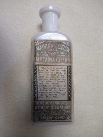 Hubert's Malvina Lotion Toledo Ohio 4 7/8 Inch