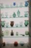 Display Case of Antique Bottles & Glass