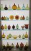 Display Case of Antique Bottles & Glass