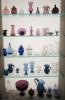 Display Case of Antique Bottles & Glass