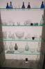 Display Case of Antique Bottles & Glass