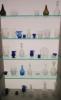 Display Case of Antique Bottles & Glass