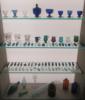 Display Case of Antique Bottles & Glass