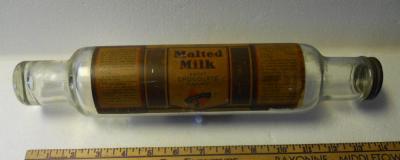 Double Rich Malted Milk Roll-Rite Rolling Pin Bottle, C Brands, Belleville, NJ