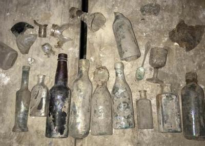 A Group of Bottles Recovered From Under a House On Short Street, Charleston, SC.