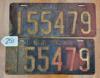 1924 Middlesex County NJ Automobile License Plate Set