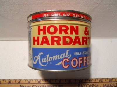 Horn & Hardart Coffee Can, 1 Pound, Empty