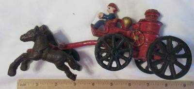 Cast Iron Fire Engine Toy