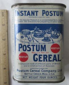 Postum Cereal Tin