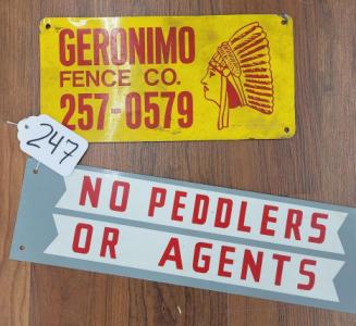 Pair of Signs - Jimmy Geronimo RIP