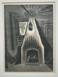 Wanda Gag, Lantern and Fireplace, 1931-1932