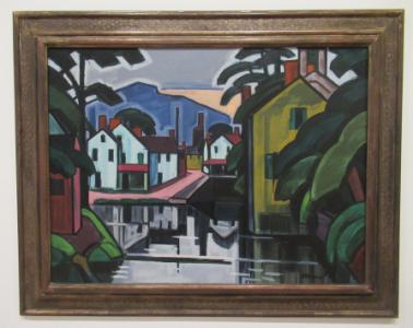 Oscar Bluemner, Old Canal Port, 1914