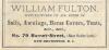 William Fulton, Sails, Awnings, Tents Et Ad