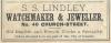 S. S. Lindley, Watchmaker & Jeweler