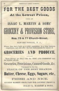 Isaac L. Martin & Sons, Groceries & Produce Ad