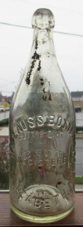 The Clauss Bottling Co., Elizabeth, Quart   